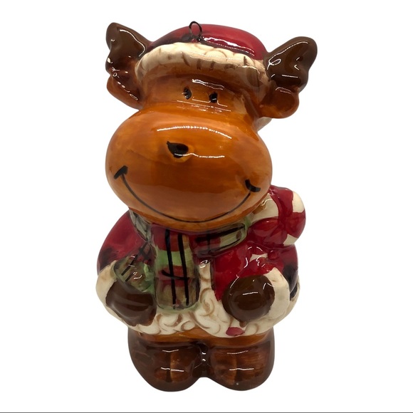 Adorable Vintage Ceramic Christmas Reindeer Ornaments/Figurines - Picture 5 of 8